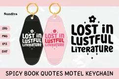 Spicy Book Lover Motel Keychain SVG - Lustful Literature Product Image 1