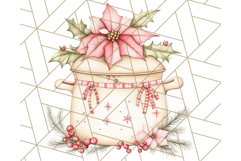 Christmas Cottagecore Kitchen Clipart PNG, Holiday Decor Product Image 4