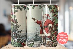 Santa Christmas Tumbler | Christmas Tumbler Wrap Product Image 1