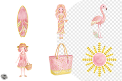 Pastel Hello Summer Elements Clipart Product Image 1