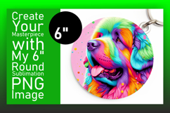 Bright Circle Design for Sublimation , Dog Product Image 1