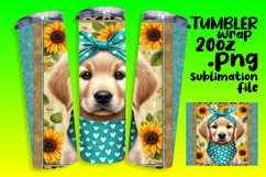 CHIC 20oz PNG Tumbler Wrap , Cute Animals Product Image 1