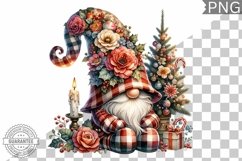 Christmas Gnome Sublimation - Clipart PNG Design Product Image 1