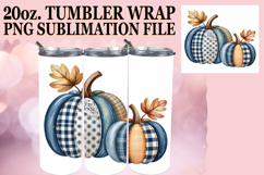 Sweet adventures 20oz tumbler wrap, Pumpkin Watercolor Product Image 1