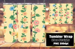 Watercolor Boho Floral Harmony Tumbler Wrap Product Image 1