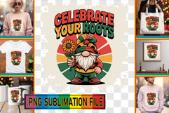 Cheerful TSHIRT PNG Gift Ideas, Juneteenth Product Image 1