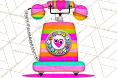 Retro Valentine PNG, Groovy Heart Clipart Product Image 2