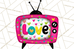 Retro Valentine PNG, Groovy Heart Clipart Product Image 3