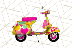 Retro Valentine PNG, Groovy Heart Clipart Product Image 2