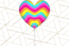 Retro Valentine PNG, Groovy Heart Clipart Product Image 5