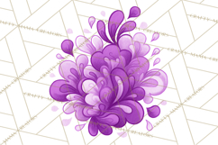 Whimsical Flower Doodle Clipart Cute Sketchy PNG Product Image 5