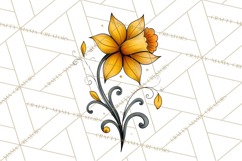 Whimsical Flower Doodle Clipart Cute Sketchy PNG Product Image 2