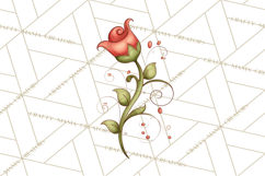 Whimsical Flower Doodle Clipart Cute Sketchy PNG Product Image 3
