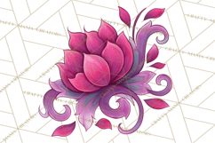 Whimsical Flower Doodle Clipart Cute Sketchy PNG Product Image 5