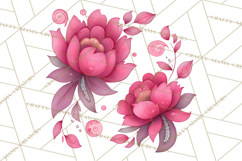 Whimsical Flower Doodle Clipart Cute Sketchy PNG Product Image 3