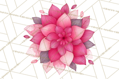 Whimsical Flower Doodle Clipart Cute Sketchy PNG Product Image 4