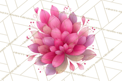 Whimsical Flower Doodle Clipart Cute Sketchy PNG Product Image 5
