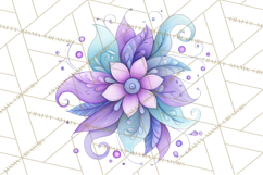 Whimsical Flower Doodle Clipart Cute Sketchy PNG Product Image 2