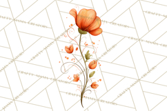 Whimsical Flower Doodle Clipart Cute Sketchy PNG Product Image 4