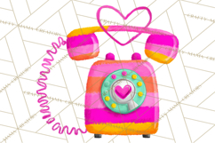 Retro Valentine PNG, Groovy Heart Clipart Product Image 3