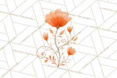 Whimsical Flower Doodle Clipart Cute Sketchy PNG Product Image 2
