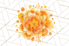 Whimsical Flower Doodle Clipart Cute Sketchy PNG Product Image 3