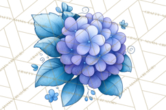 Whimsical Flower Doodle Clipart Cute Sketchy PNG Product Image 3