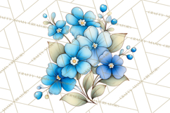 Whimsical Flower Doodle Clipart Cute Sketchy PNG Product Image 3