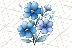 Whimsical Flower Doodle Clipart Cute Sketchy PNG Product Image 4