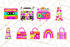 Retro Valentine PNG, Groovy Heart Clipart Product Image 8