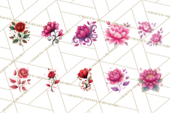 Whimsical Flower Doodle Clipart Cute Sketchy PNG Product Image 6