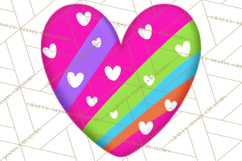 Retro Valentine PNG, Groovy Heart Clipart Product Image 3