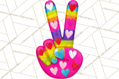 Retro Valentine PNG, Groovy Heart Clipart Product Image 5