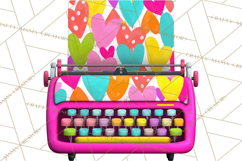 Retro Valentine PNG, Groovy Heart Clipart Product Image 3