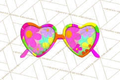 Retro Valentine PNG, Groovy Heart Clipart Product Image 4