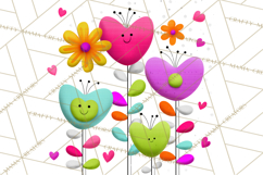 Retro Valentine PNG, Groovy Heart Clipart Product Image 5