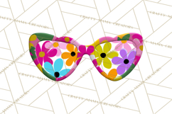 Retro Valentine PNG, Groovy Heart Clipart Product Image 2