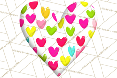 Retro Valentine PNG, Groovy Heart Clipart Product Image 5