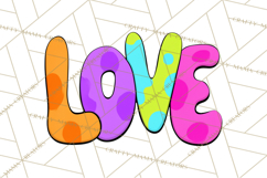 Retro Valentine PNG, Groovy Heart Clipart Product Image 4