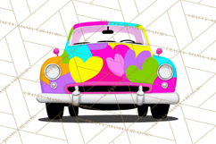 Retro Valentine PNG, Groovy Heart Clipart Product Image 3