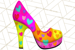 Retro Valentine PNG, Groovy Heart Clipart Product Image 3