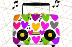 Retro Valentine PNG, Groovy Heart Clipart Product Image 2