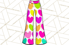 Retro Valentine PNG, Groovy Heart Clipart Product Image 5