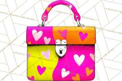 Retro Valentine PNG, Groovy Heart Clipart Product Image 3