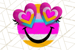 Retro Valentine PNG, Groovy Heart Clipart Product Image 2