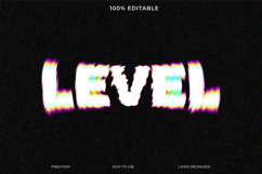 Dynamic Level Text Graphic for Design Projects Product Image 1