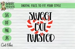 Candy Cane Sweet But Twisted - Funny - Christmas, Xmas SVG Product Image 1