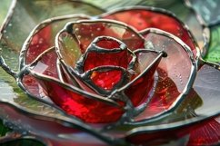 Beautiful Crystal Rose Background Wallpaper Product Image 1
