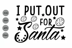 i put out for santa svg, christmas svg, cookies for santa. Product Image 1