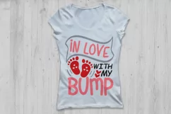 In Love With My Bump Svg, Valentine's Day Svg, Pregnancy Svg Product Image 2